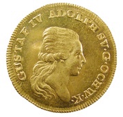 1 Ducat - Gustav IV Adolf 1st portrait obverse image