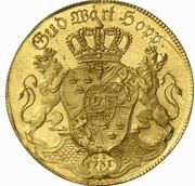 10 Ducats - Frederick I Type II, Sweden, 1731 reverse image