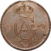 ½ Skilling - Gustav IV Adolf Avesta mint obverse image