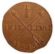 ½ Skilling - Carl XIII, Sweden, 1815-1817 reverse image