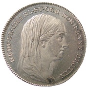 ⅓ Riksdaler - Charles XIV Johan Funeral of Hedvig Elisabet Charlotta obverse image