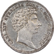 ⅓ Riksdaler - Carl XIV Johan obverse image