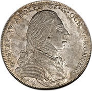 1 Riksdaler - Gustav IV Adolf 3rd portrait obverse image