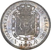 1 Riksdaler - Carl XIV Johan, Sweden, 1827-1829 reverse image