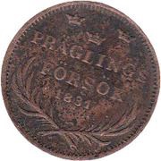 ⅙ Skilling - Charles XIV Johan Pattern strike reverse image