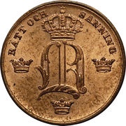 ⅙ Skilling Banco - Oscar I obverse image