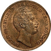 1 Skilling Banco - Oscar I small head obverse image