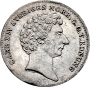 1⁄16 Riksdaler Specie - Charles XIV Johan obverse image