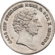 ⅛ Riksdaler Specie - Carl XIV Johan obverse image