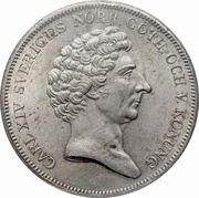 1 Riksdaler Specie - Carl XIV Johan obverse image