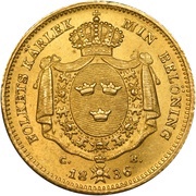 2 Dukater - Carl XIV Johan reverse image