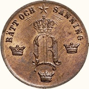 ½ Öre - Oscar I obverse image