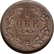1 Öre - Oscar I reverse image