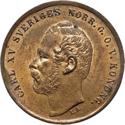 1 Öre - Carl XV obverse image
