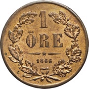 1 Öre - Carl XV reverse image