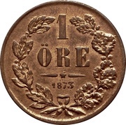 1 Öre - Oscar II reverse image