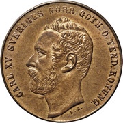 2 Öre - Carl XV obverse image