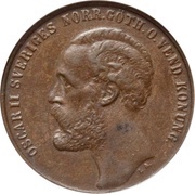 2 Öre - Oscar II obverse image