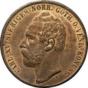 5 Öre - Carl XV obverse image