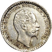 10 Öre - Oscar I obverse image