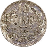 10 Öre - Carl XV reverse image