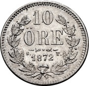 10 Öre - Oscar II reverse image