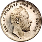 25 Öre - Carl XV obverse image