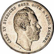 1 Riksdaler Riksmynt - Carl XV obverse image