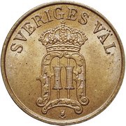 1 Öre - Oscar II obverse image