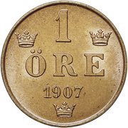 1 Öre - Oscar II reverse image
