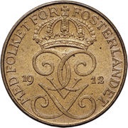 1 Öre - Gustaf V obverse image