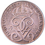 1 Öre - Gustaf V obverse image