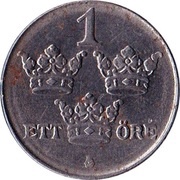 1 Öre - Gustaf V reverse image