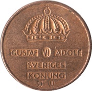 1 Öre - Gustaf VI Adolf obverse image