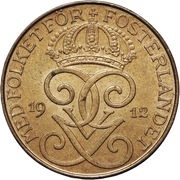 2 Öre - Gustaf V obverse image