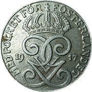 2 Öre - Gustaf V obverse image