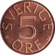 5 Öre - Carl XVI Gustaf reverse image