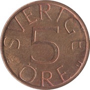 5 Öre - Carl XVI Gustaf reverse image