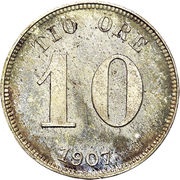 10 Öre - Oscar II reverse image