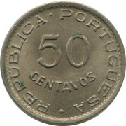 50 Centavos reverse image