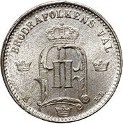25 Öre - Oscar II obverse image