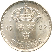 25 Öre - Gustaf V obverse image