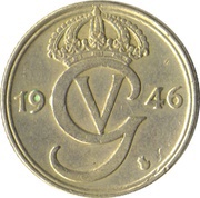 25 Öre - Gustaf V obverse image