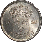 50 Öre - Gustaf V obverse image