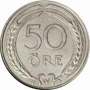 50 Öre - Gustaf V reverse image