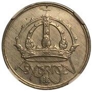 50 Öre - Gustaf V Pattern strike obverse image