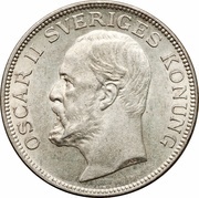 1 Krona - Oscar II obverse image