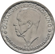 1 Krona - Gustaf V obverse image
