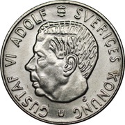 1 Krona - Gustaf VI Adolf obverse image