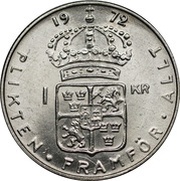 1 Krona - Gustaf VI Adolf reverse image